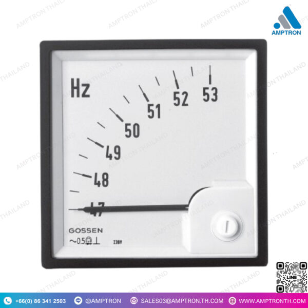 มิเตอร์แบบอนาล็อกวัดความถี่ Panel Meters for Frequency FQB