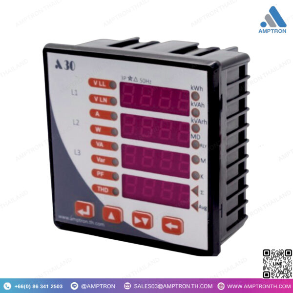มัลติฟังก์ชั่นดิจิตอลมิเตอร์ A30 Multifunction digital Meter - Image 2
