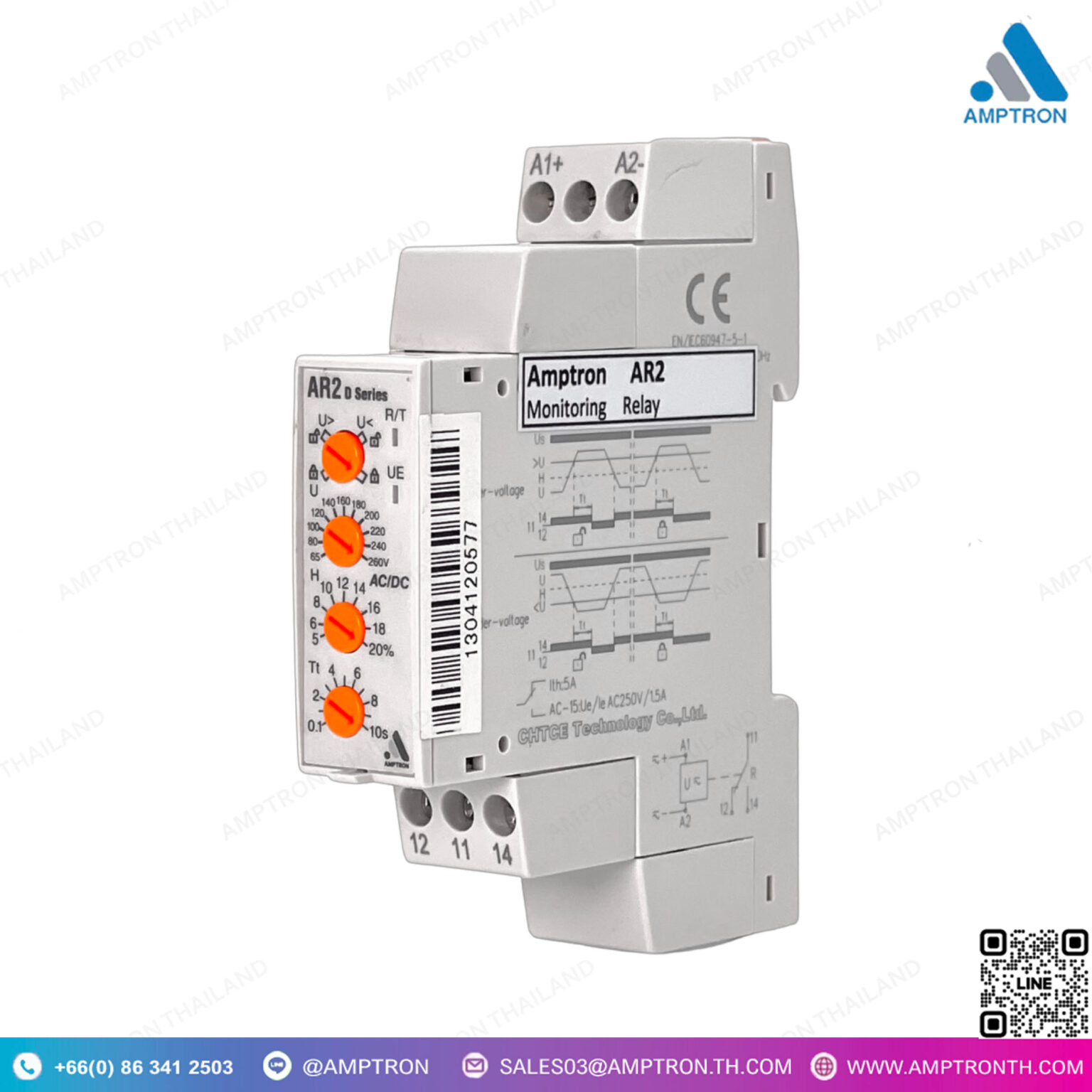 Monitoring Relays AR2 รีเลย์ตรวจจับไฟตก ไฟเกิน D Series