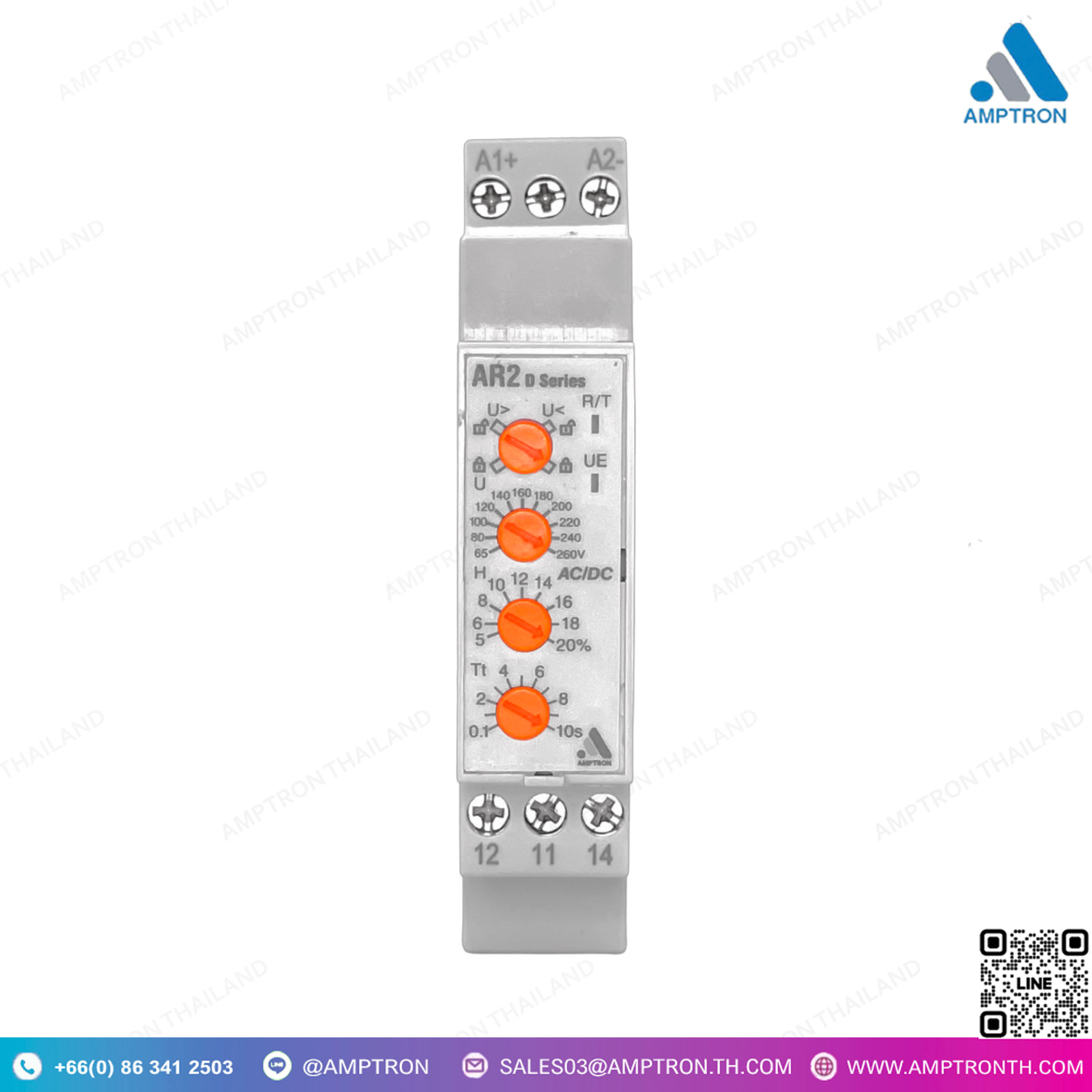 Monitoring Relays AR2 รีเลย์ตรวจจับไฟตก ไฟเกิน D Series