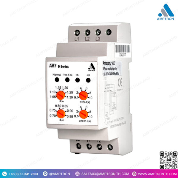 Monitoring Relays AR7 รีเลย์ตรวจจับไฟตก ไฟเกิน D Series - Image 2