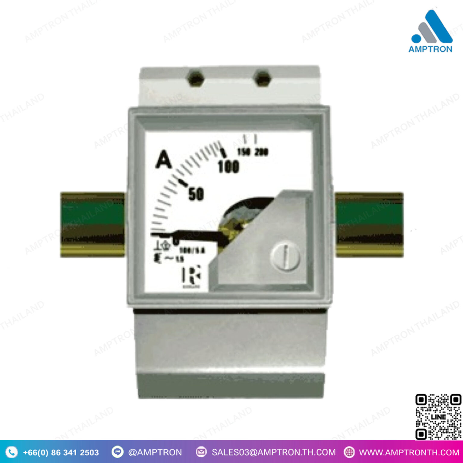 DIN rail Moving Iron meter (EQ,PQ,ZQ 35) หน้า