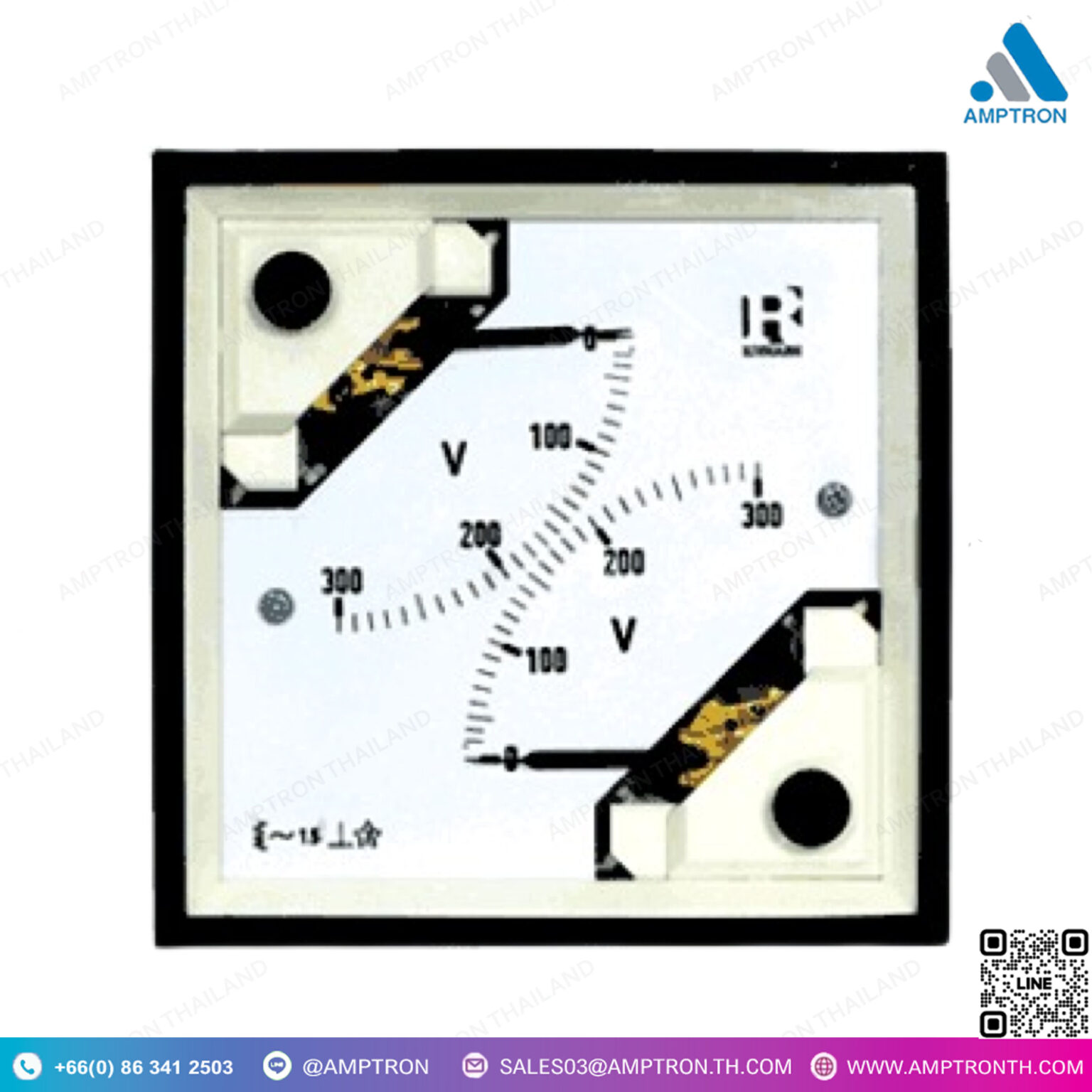Dual Moving Coil DC meters (DS 2 in 1) หน้า