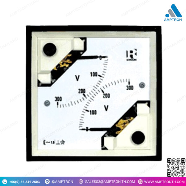 Analog AC panel meter อนาล็อกมิเตอร์แบบ 2เข็ม DE96