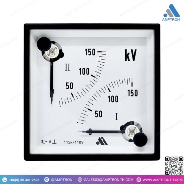 Double Volt Meter AC ดับเบิ้ลโวลต์มิเตอร์ IEC/DIN