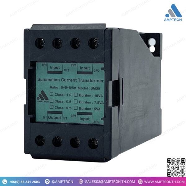 หม้อแปลงรวมกระแส ชนิดเรซิ่น กล่องDIN-Rail รุ่น SM - Image 3