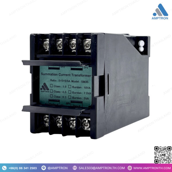 หม้อแปลงรวมกระแส ชนิดเรซิ่น กล่องDIN-Rail รุ่น SM