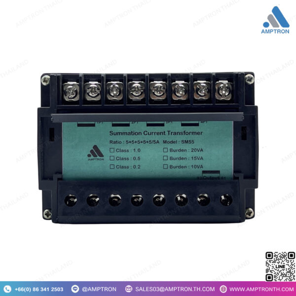 หม้อแปลงรวมกระแส ชนิดเรซิ่น กล่องDIN-Rail รุ่น SM - Image 2