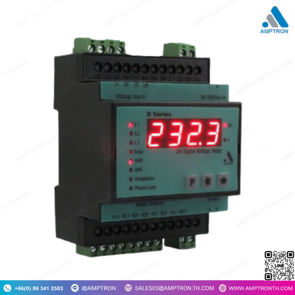 รีเลย์แรงดันไฟฟ้าแบบดิจิตอล (Voltage Relay) D Series