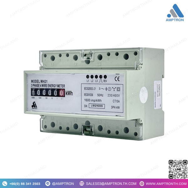 3 Phase Energy Meter WH31 มิเตอร์พลังงาน din rail