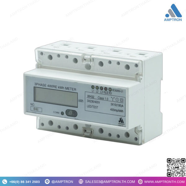 3 Phase Energy Meter WH32 มิเตอร์พลังงาน din rail - Image 3