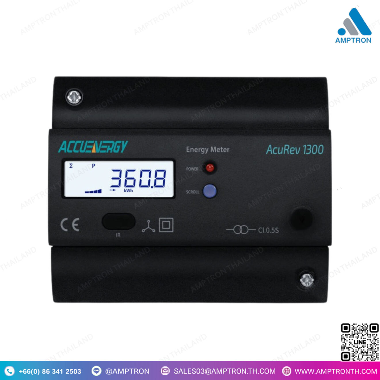 มิเตอร์วัดกำลังและพลังงานDIN Rail Power รุ่น AcuRev 1310