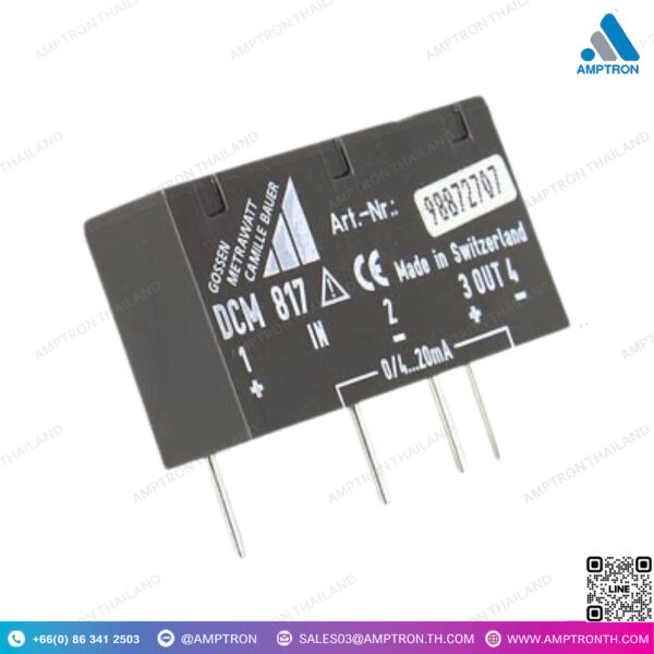 DC Signal Isolators CAMILLE BAUER DCM 817