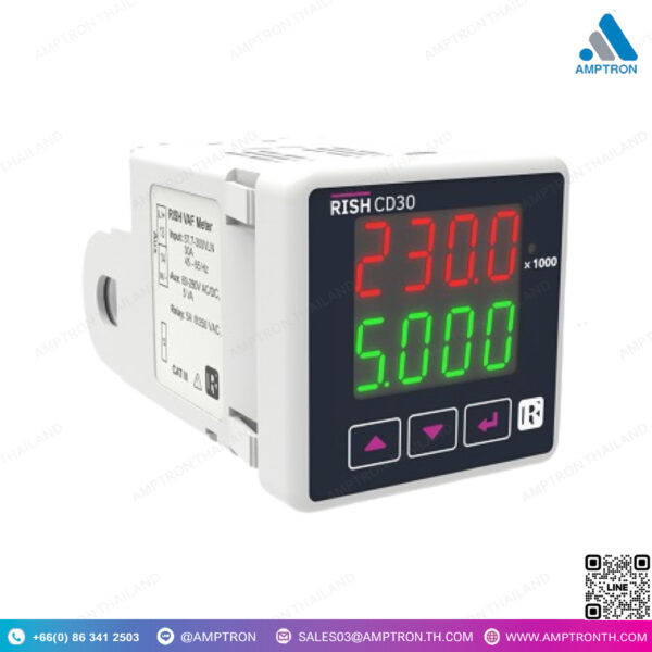 เครื่องวิเคราะห์ไฟฟ้าแบบเฟสเดียว Single-phase Power Analyzer Rish CD30/60