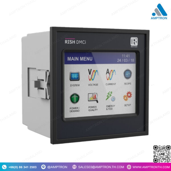 มัลติฟังก์ชั่นมิเตอร์ หน้าจอสัมผัส Multifunction meter รุ่น RISH DMCi