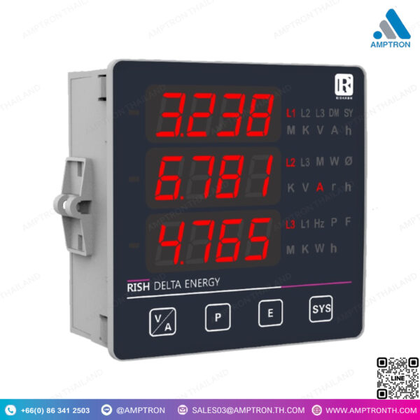 มัลติฟังก์ชั่นมิเตอร์ Digital Multimeter Rish RS485