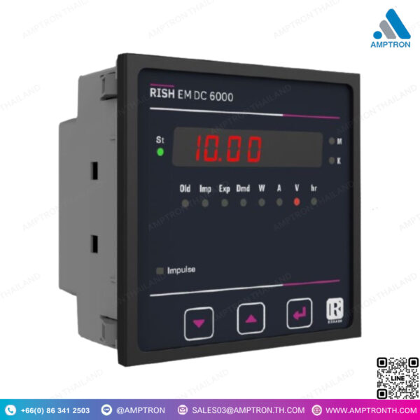 มิเตอร์วัดพลังงานไฟฟ้า DC รุ่น  RISH EM DC 6000