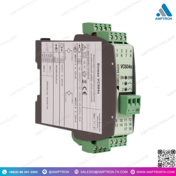Programmable Safety Value Converter SINEAX VC604s
