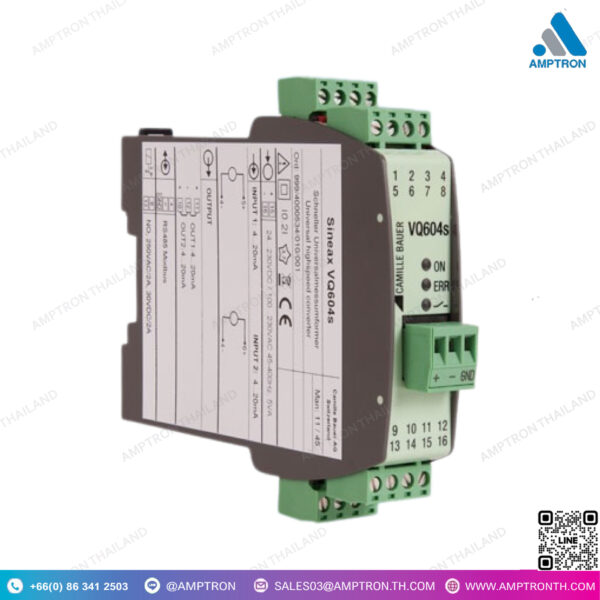 ตัวแปลงสัญญานแบบโปรแกรมเมเบิล รุ่น  SINEAX VQ604s
