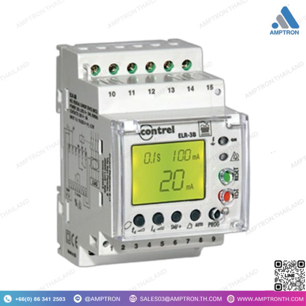 รีเลย์ตรวจสอบและป้องกันไฟรั่วลงดิน รุ่น ELR-3B, ELR-3B-10