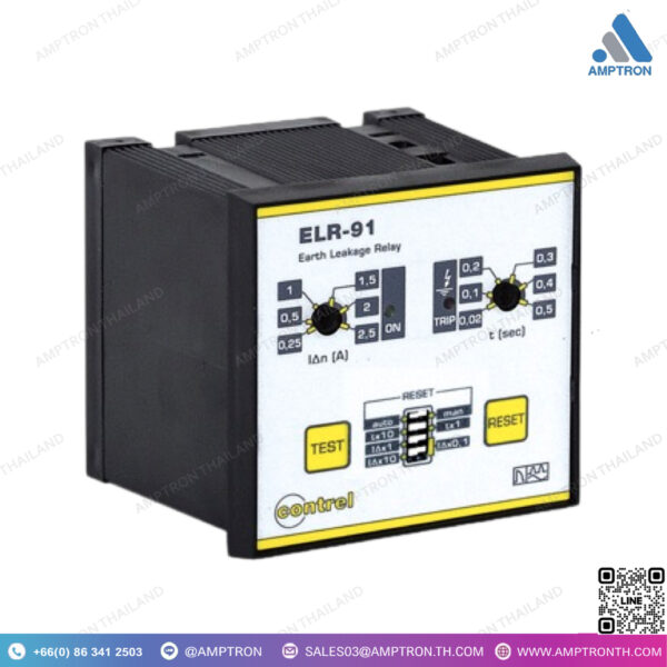 รีเลย์ตรวจจับไฟรั่ว Earth Leakage Relay รุ่น ELR-91