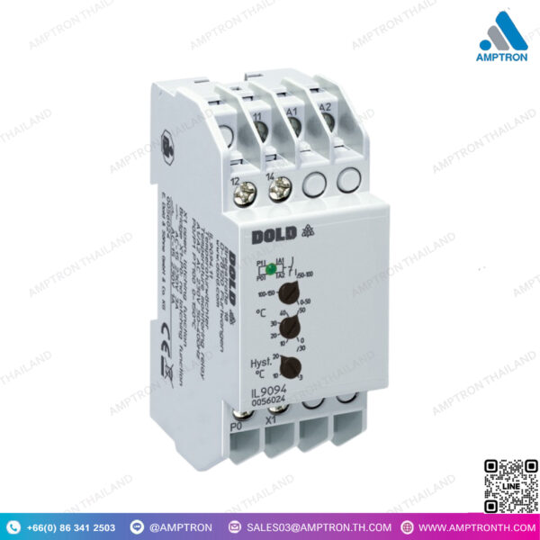Temperature Varimeter Monitoring Relay IK 9094  ตรวจจับอุณหภูมิ 1อินพุท PT100