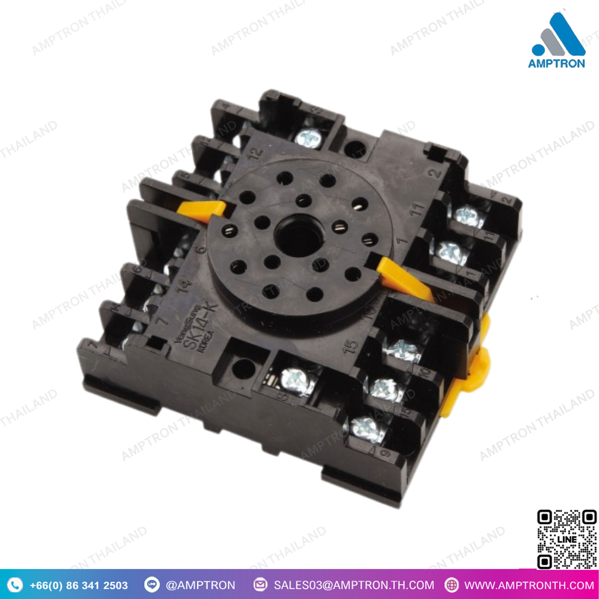 Socket for MMK, FS (5 Pole) YS SK11-K - Amptron Instrument Thailand