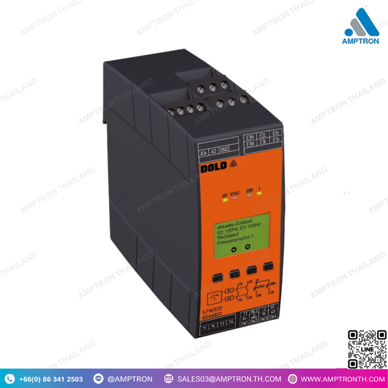รีเลย์ตรวจจับความถึ่ Safe master UH 6937 - Amptron Instrument Thailand