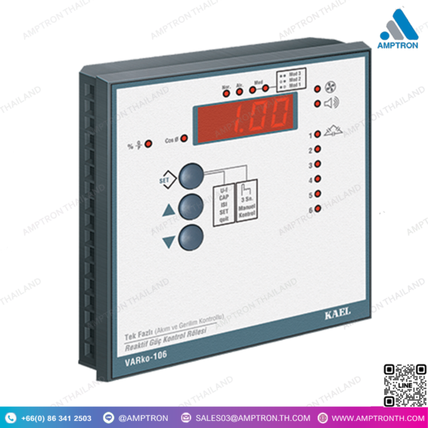 ควบคุมพาวเวอร์แฟคเตอร์ VARko-106 Reactive Power Factor
